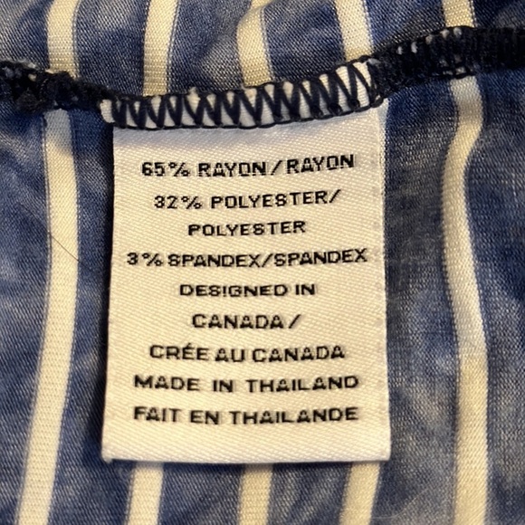 Neon Buddha blue white striped knit top size small - Picture 7 of 8